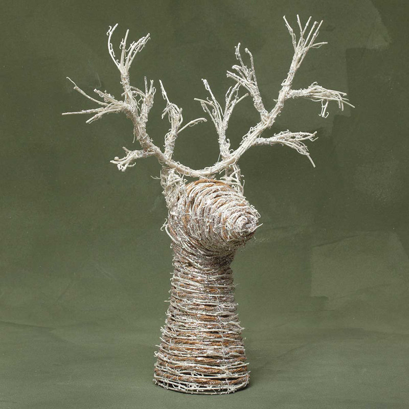 The Holiday Aisle® Twig Deer Head & Reviews Wayfair